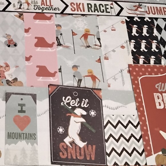 Winter Sports Junk Journal Mixed Pack of 120 Papers & Ephemera - Picture 7 of 8